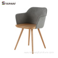 Modern Design Solid Wooden Frame Armchair